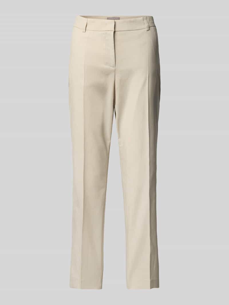 Christian Berg Woman Selection Regular fit stoffen broek met persplooien