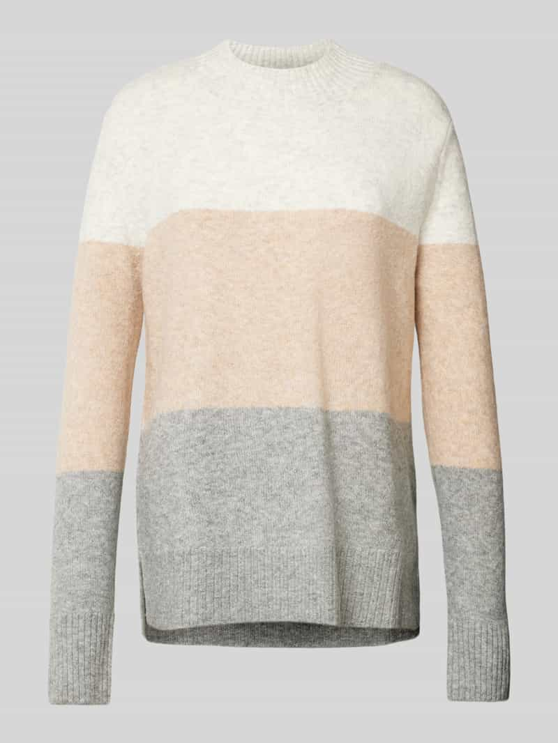 Tom Tailor Denim Regular fit gebreide pullover met katoen en colour-blocking