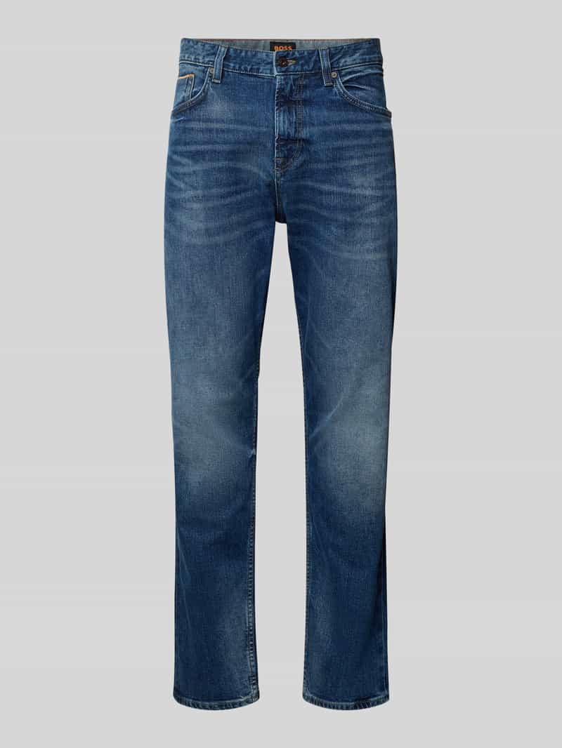 Boss Orange Regular fit jeans van katoenmix model 'MAINE'