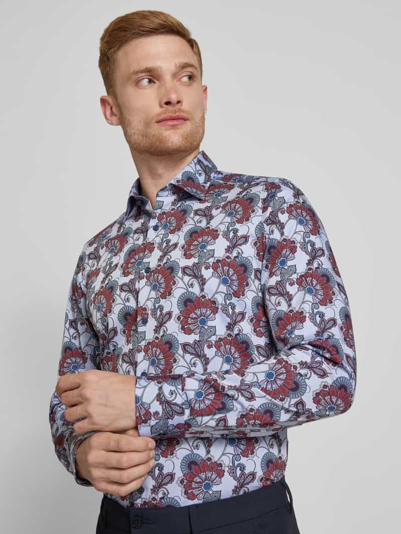 OLYMP Level Five Slim fit zakelijk overhemd met knoopsluiting