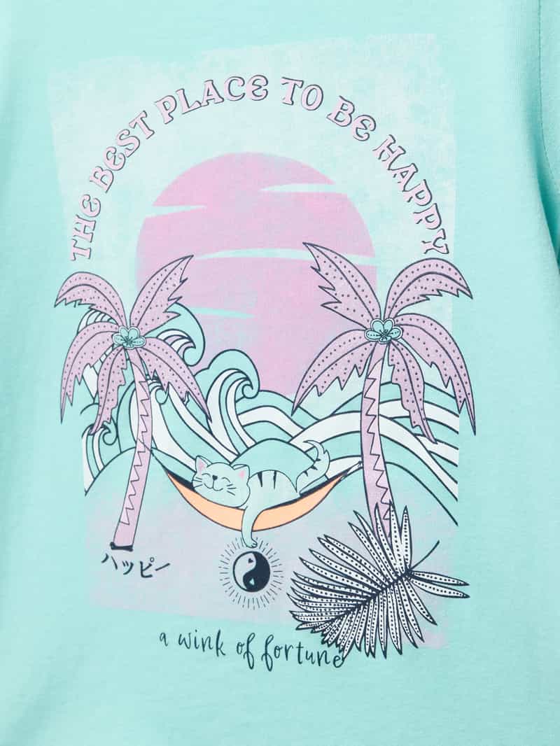 s.Oliver RED LABEL Uitlopend T-shirt met een glitterprint