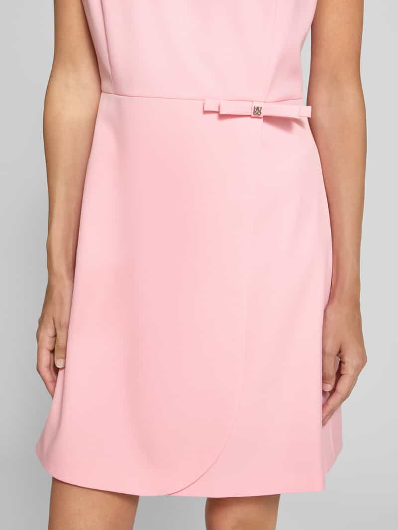 HUGO Knielange jurk met strikdetail model 'Kanine'