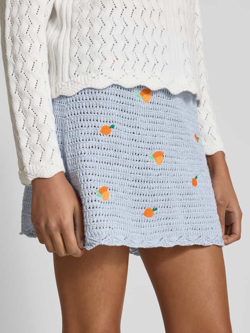Pepe Jeans Gebreide rok met ajourpatroon model 'OLAYA'