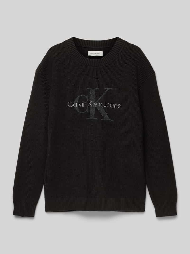 Calvin Klein Jeans Gebreide pullover met ronde hals model 'TOWELLING'