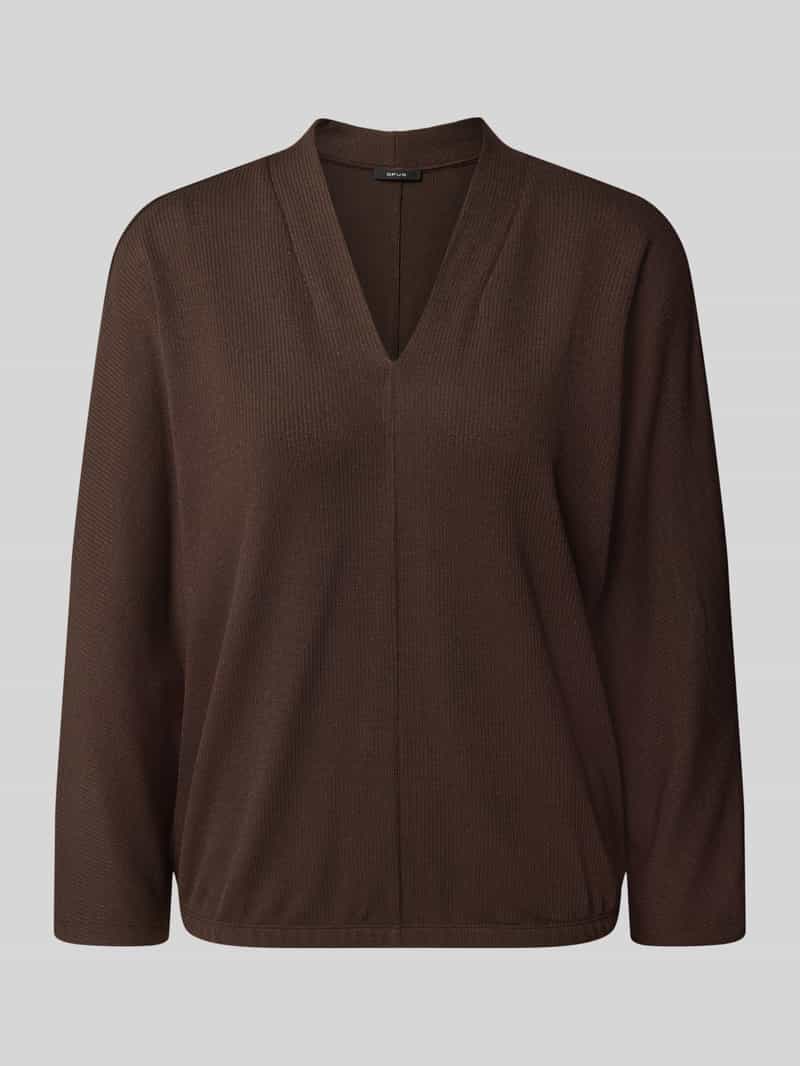 Loose fit 3/4-shirt van viscosemix model 'Sluto'
