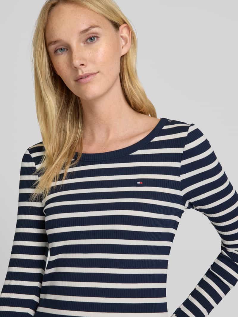 Tommy Hilfiger Slim fit shirt met lange mouwen in riblook
