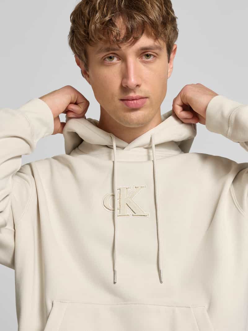 Calvin Klein Jeans Regular fit hoodie met logopatch model 'Fleece'