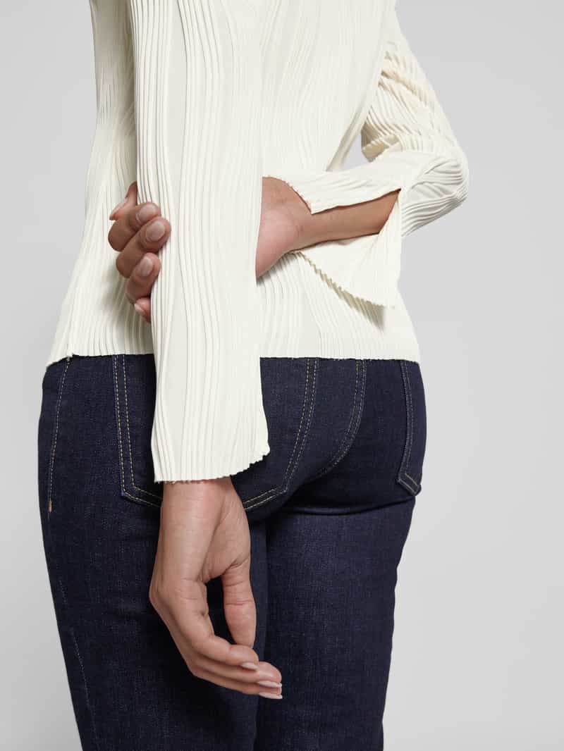 Vila Shirt met lange mouwen en structuurmotief model 'NIRA'