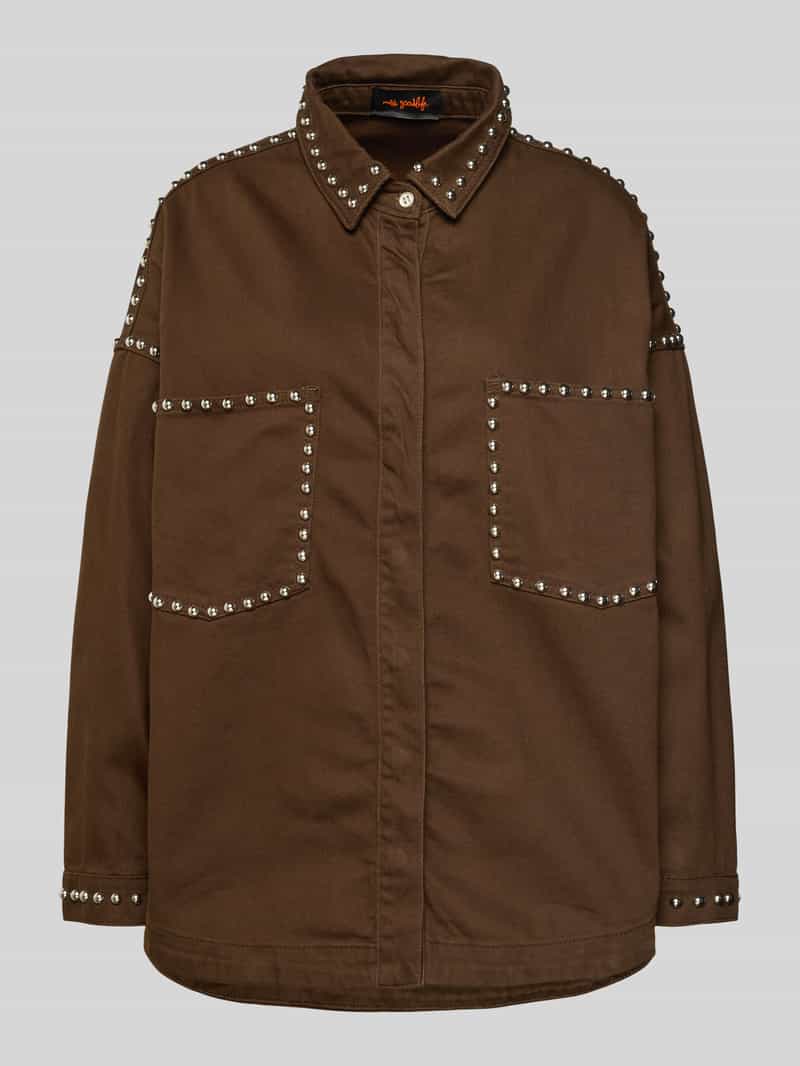 miss goodlife Relaxed fit jeansblouse met studs model 'Studs'