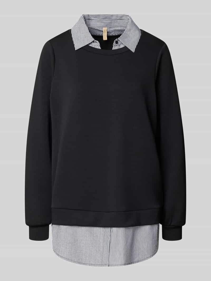 Soyaconcept Sweatshirt met dubbele-laagjeslook
