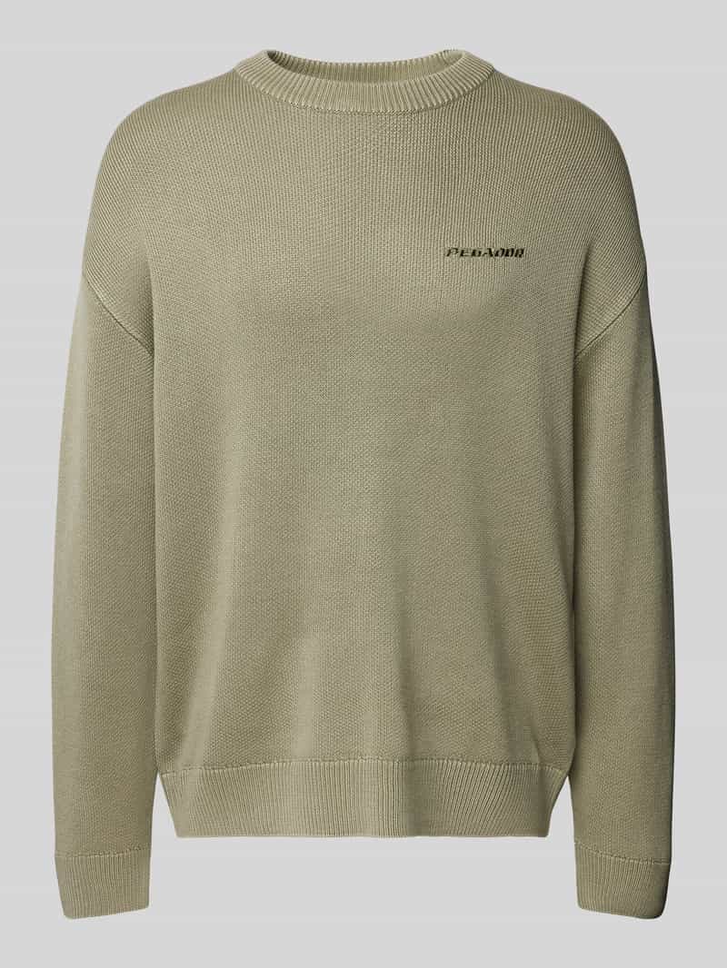 Pegador Oversized gebreide pullover met labelstitching
