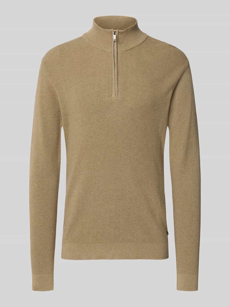 Slim fit schipperstrui van katoenmix