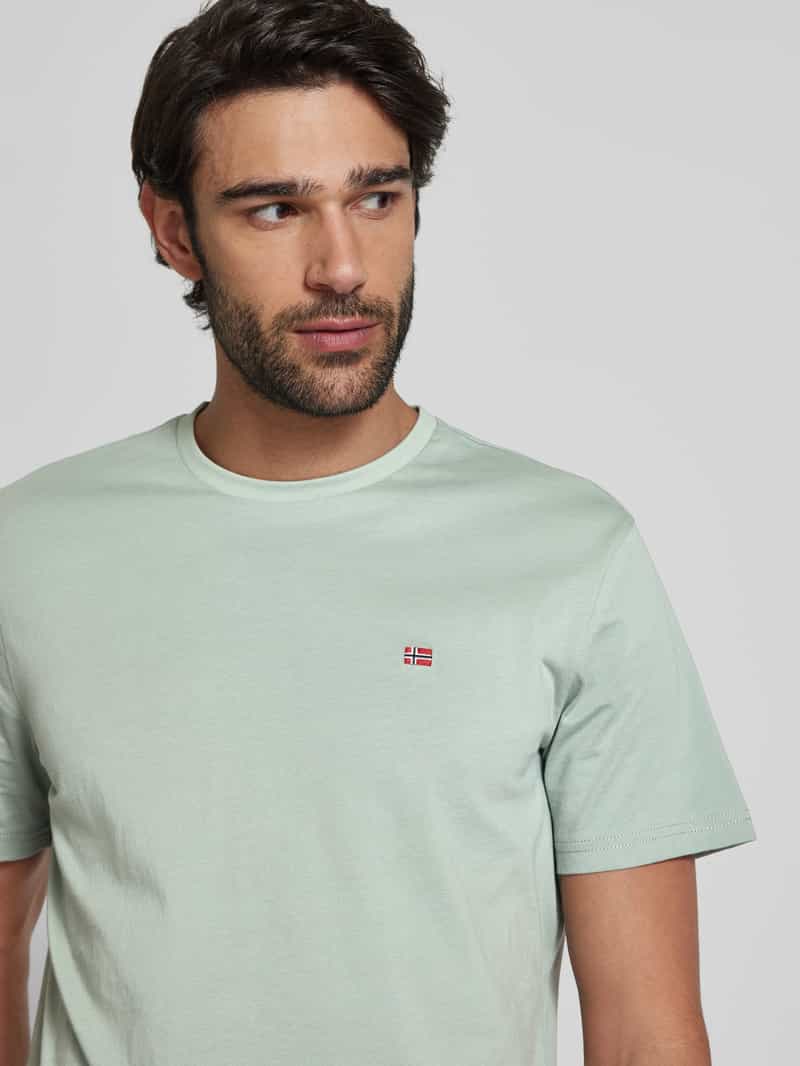 Napapijri T-shirt met labelstitching model 'SALIS'