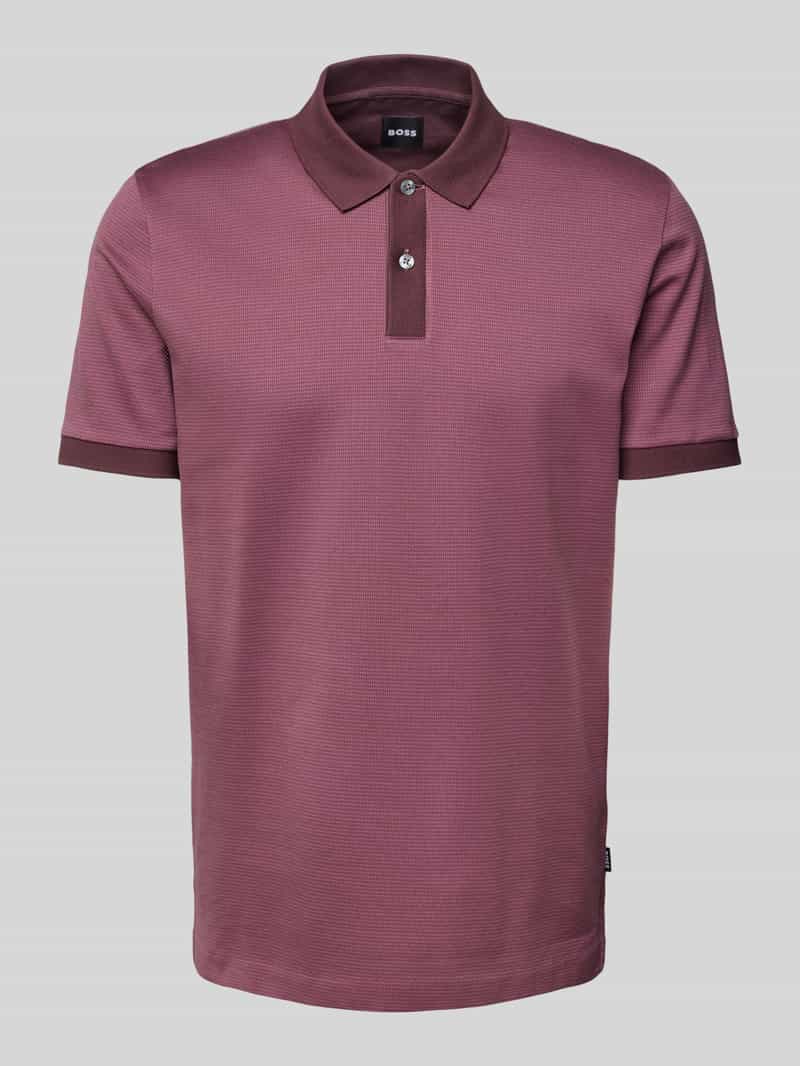 Boss Regular fit poloshirt met labeldetail model 'Parlay'