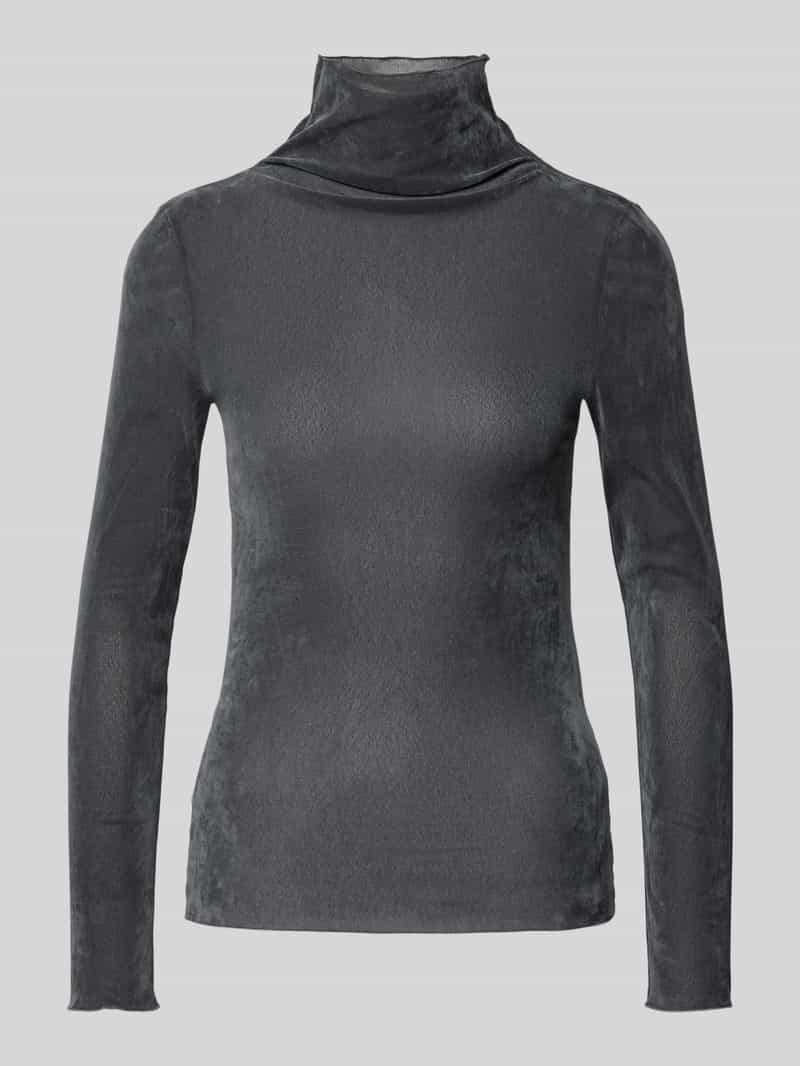 LUISA CERANO Shirt met lange mouwen en opstaande kraag