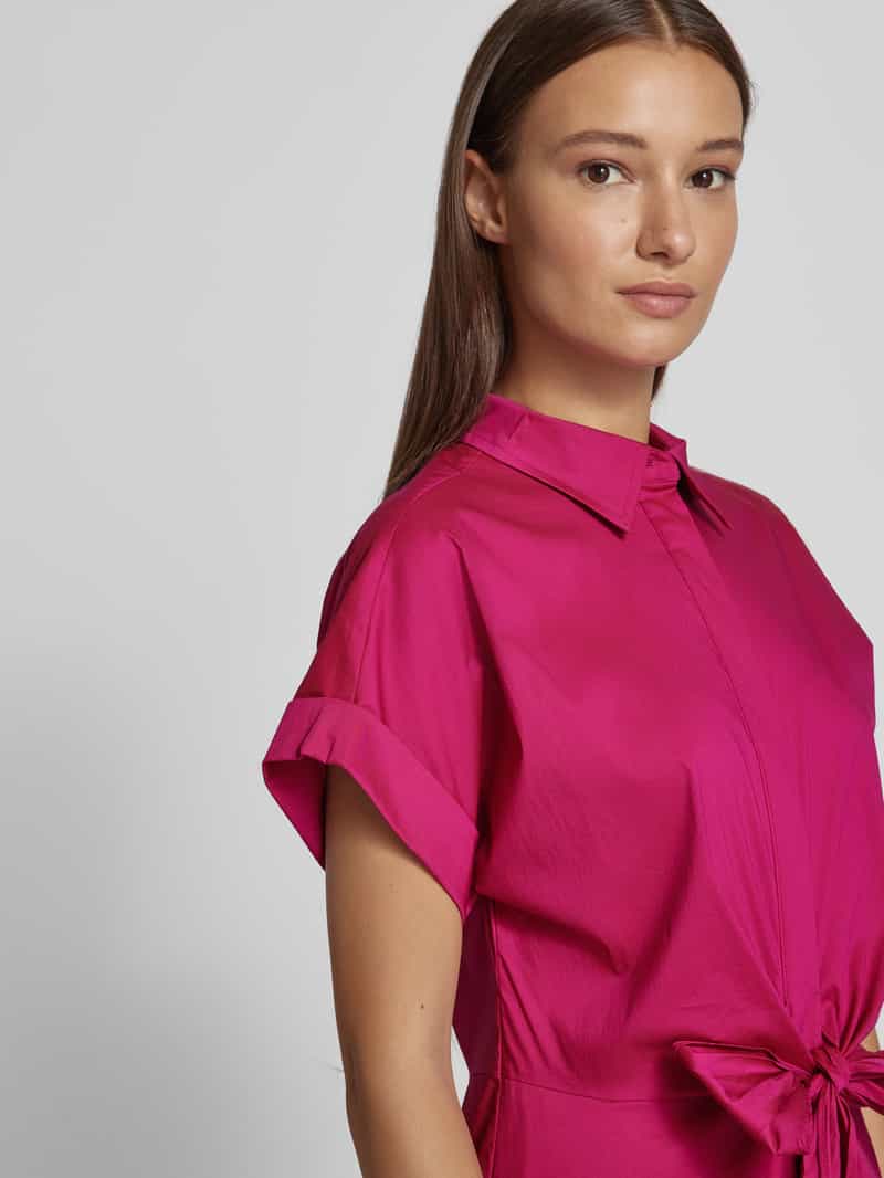 Lauren Ralph Lauren Midi jurk met strikdetail model 'HAKAN'