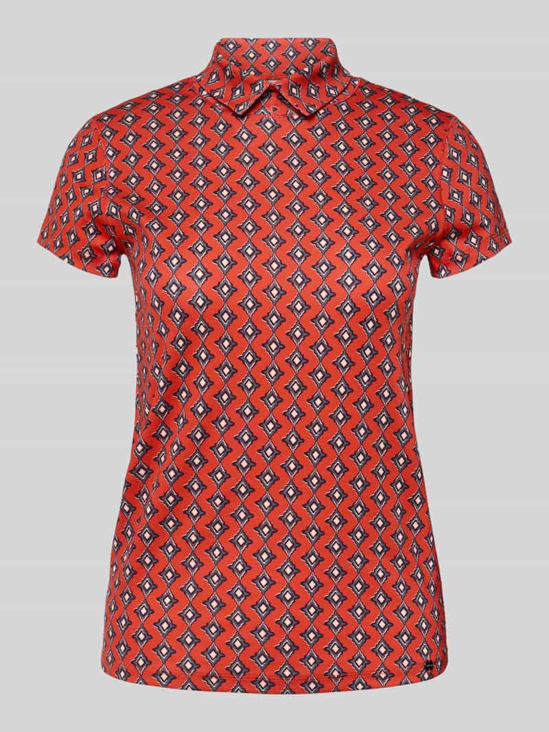 Marc Cain Slim fit T-shirt met polokraag