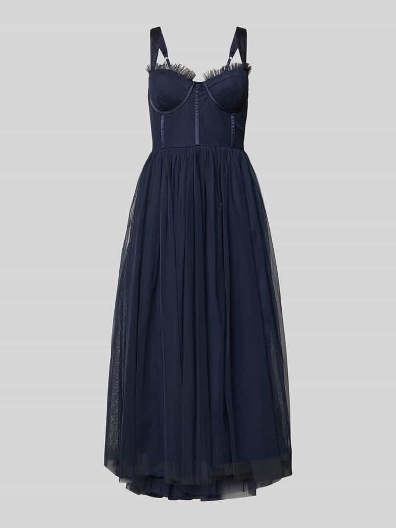Lace & Beads Knielange cocktailjurk met voorgevormde cups