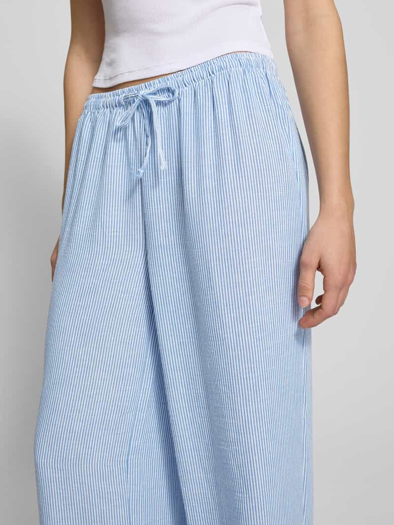 Review Wide leg pyjamabroek met tunnelkoord
