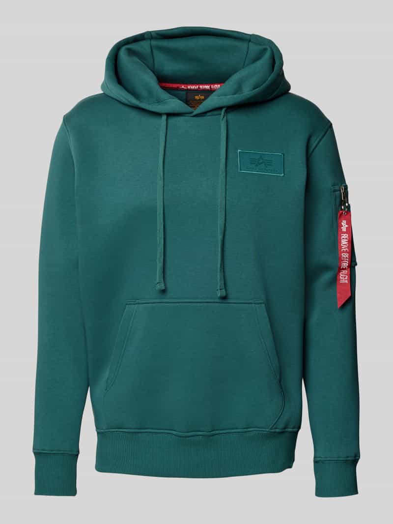 alpha industries Hoodie met labelpatch