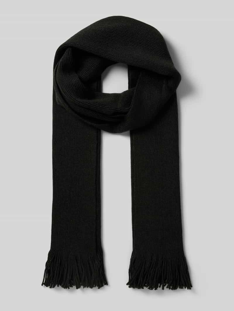 Christian Berg Men Sjaal van wolmix met franjes