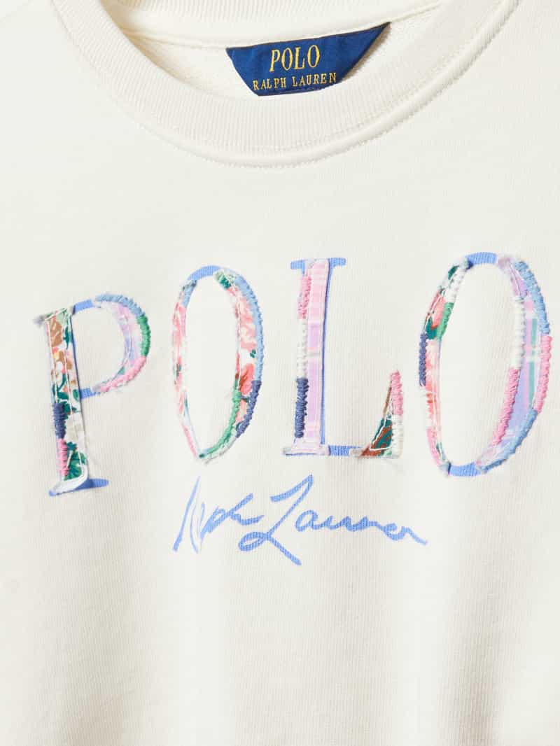 Polo Ralph Lauren Kids Sweatshirt met labelstitching en ronde hals