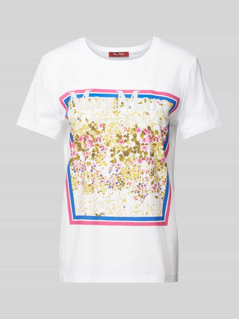 Max Mara Studio T-shirt met motiefprint