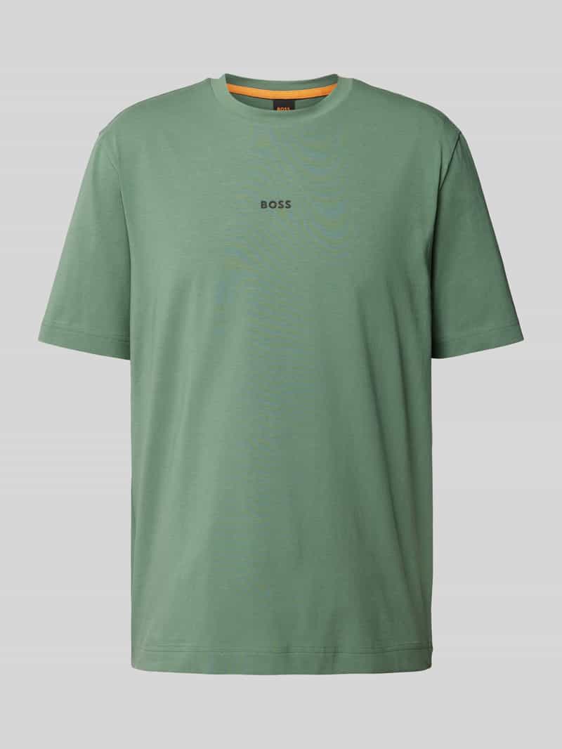 Boss Orange T-shirt met logoprint, model 'TCHUP'