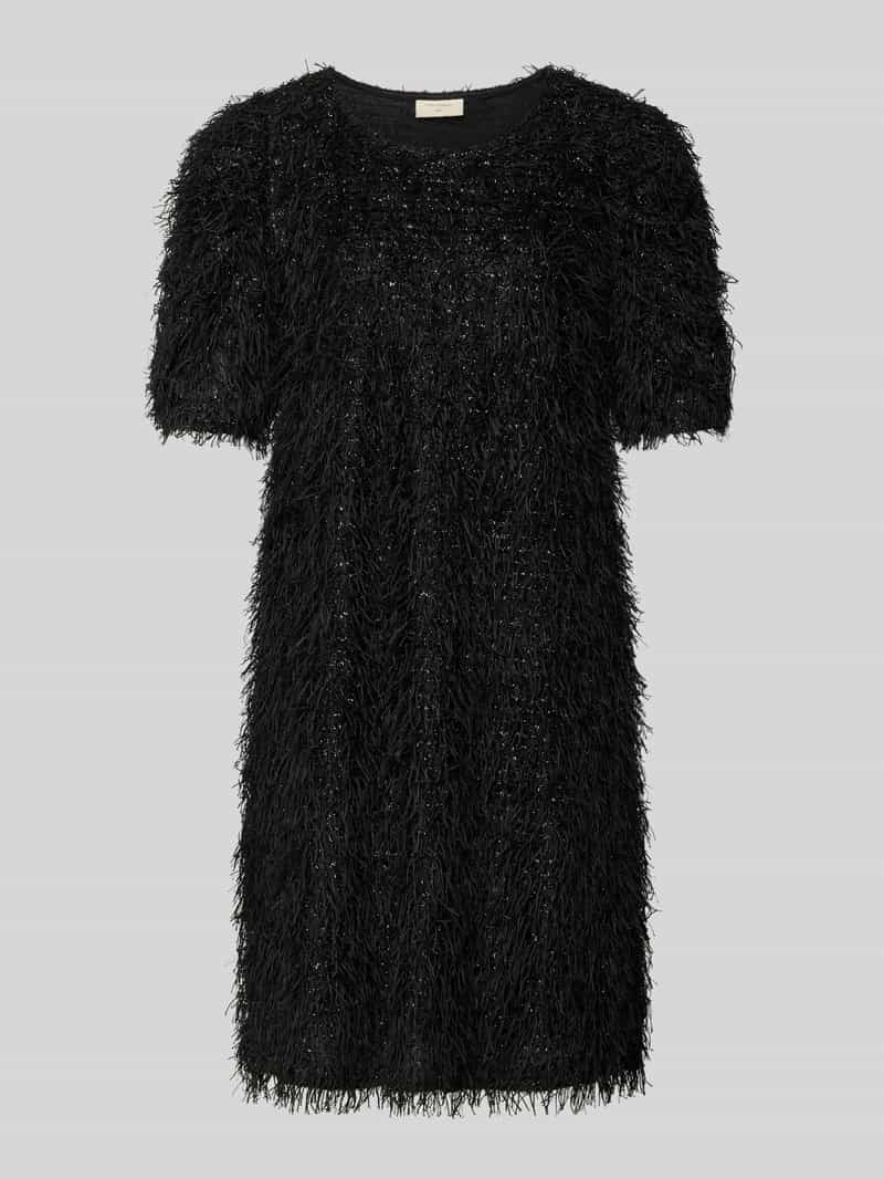 FREE QUENT Knielange gebreide jurk van effectgaren model 'MARLIN'