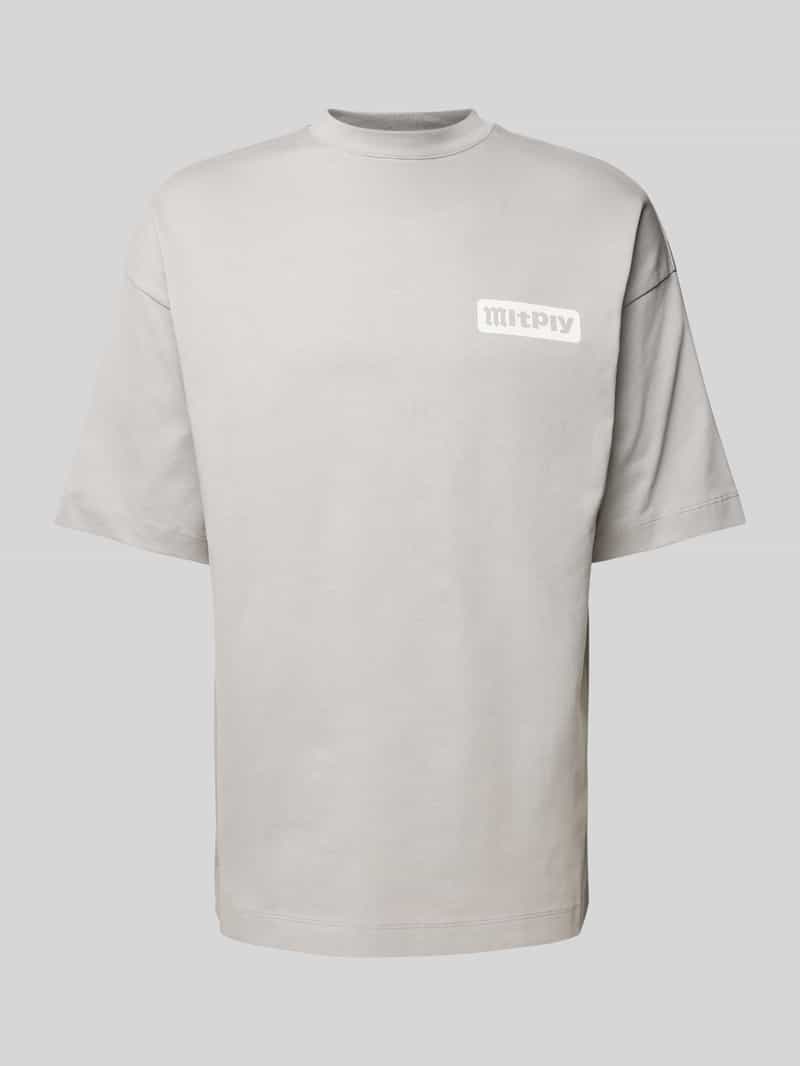Multiply Apparel Oversized T-shirt met labelprint