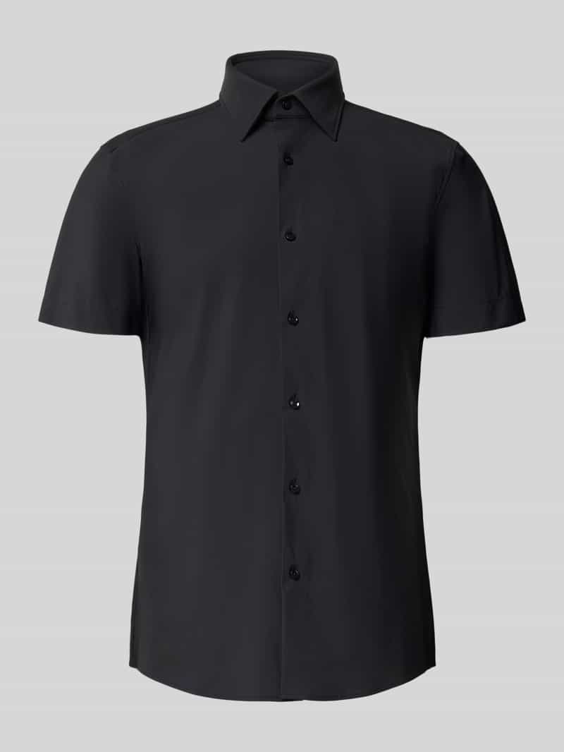 slim fit zakelijk overhemd met korte mouw model 'P-HANK-K-SH-262'