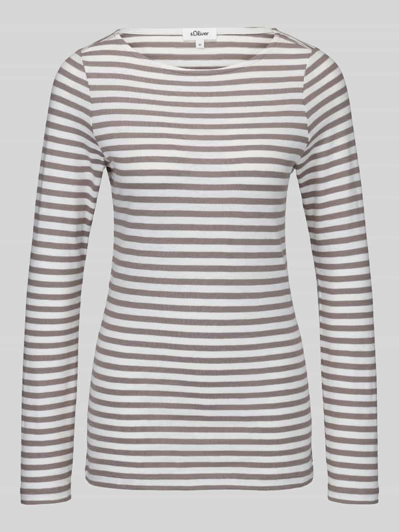 slim fit shirt met lange mouwen van puur katoen