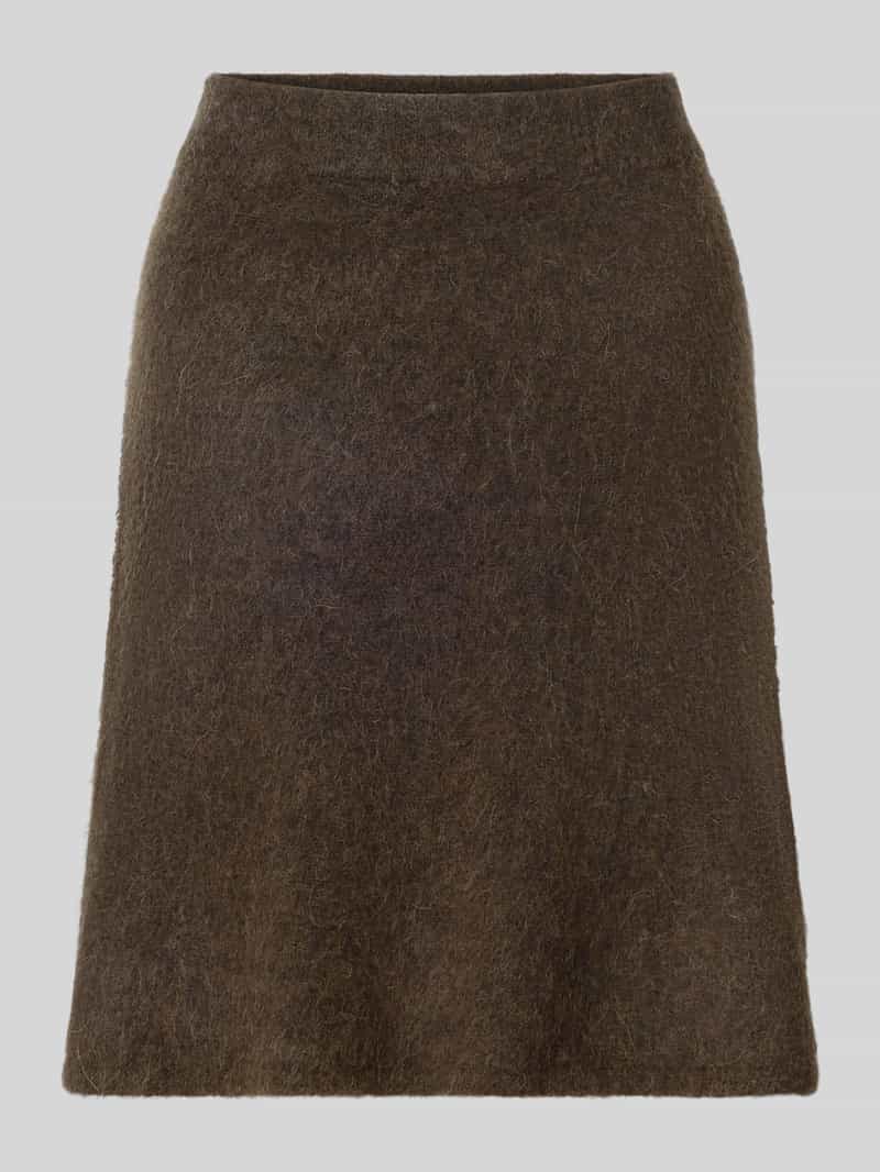 Selected Femme Minirok van wolmix met alpaca model 'LULU'