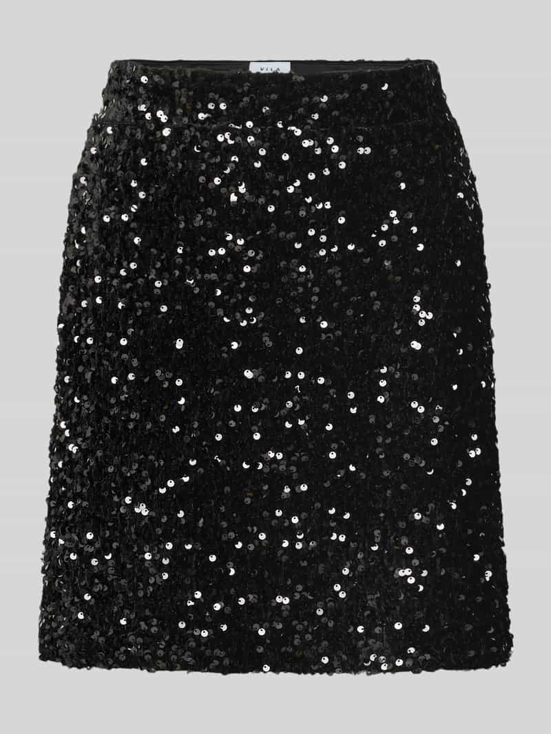 Vila High waist minirok met pailletten model 'FAITH'