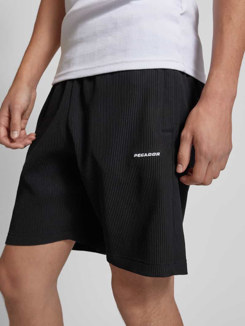Pegador Regular fit sweatshorts met plissévouwen model 'TROY'