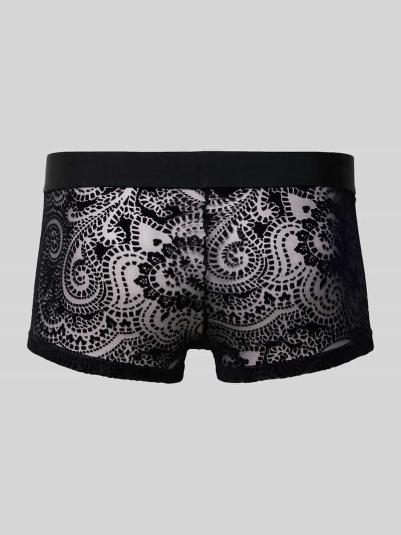 HOM Slim fit trunks in semitransparant design model 'Rhapsody'