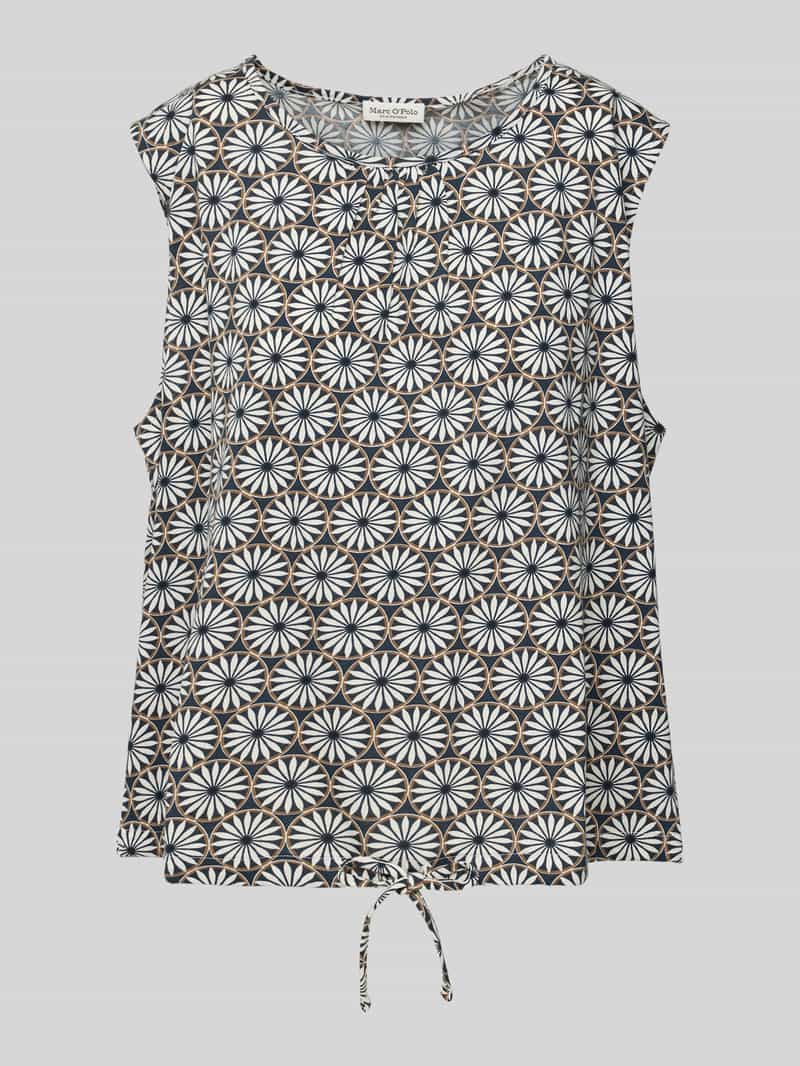 Marc O'Polo Regular fit top met tunnelkoord