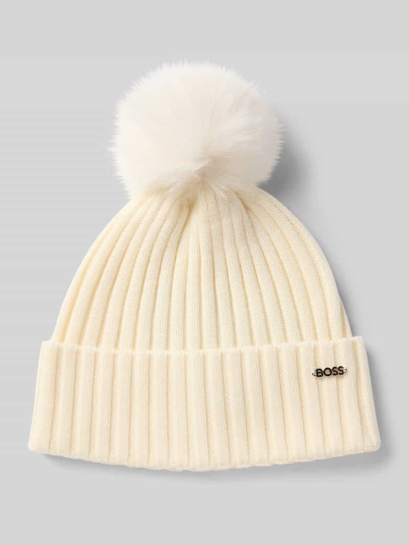 Boss Muts van zuivere scheerwol model 'LONIE'