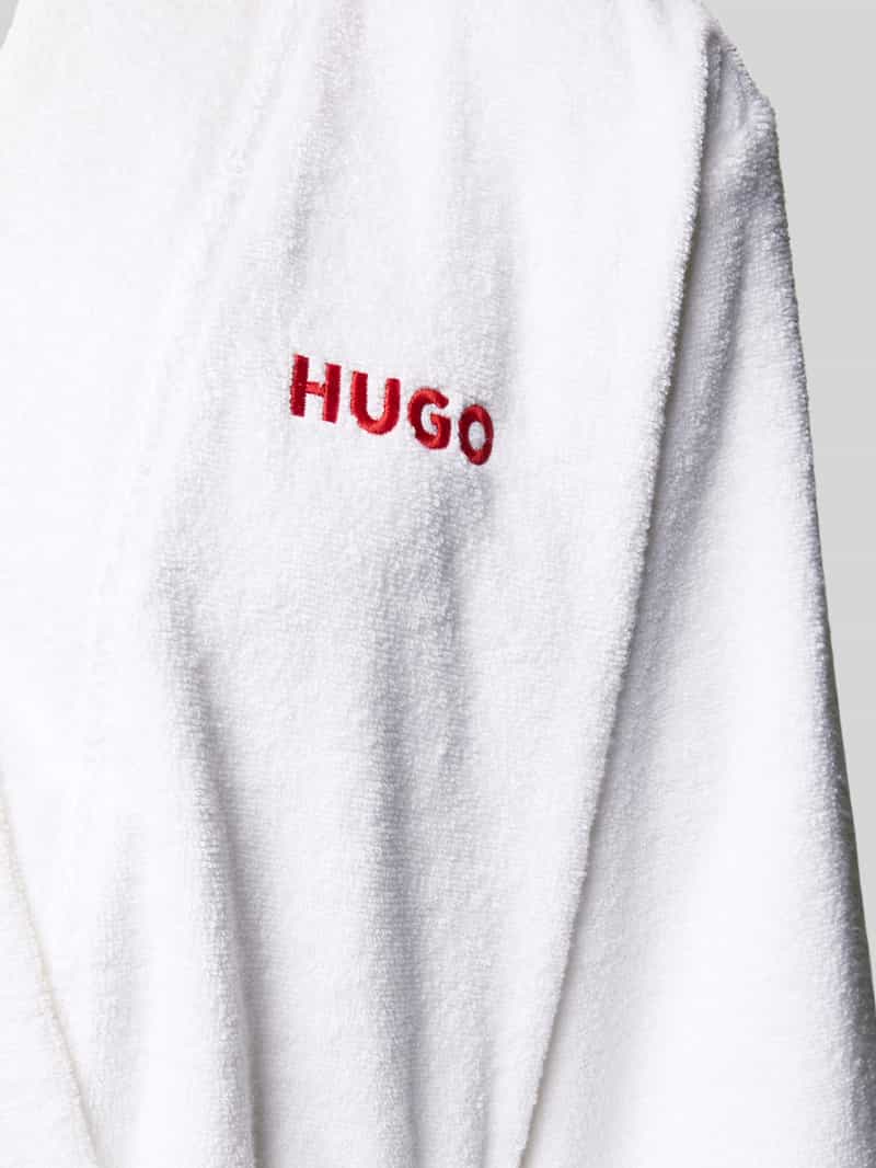 HUGO Regular fit badjas van puur katoen model TERRY GROWN'