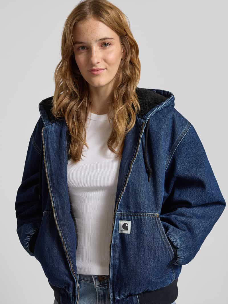 Carhartt Work In Progress Jeansjack met kangoeroezak