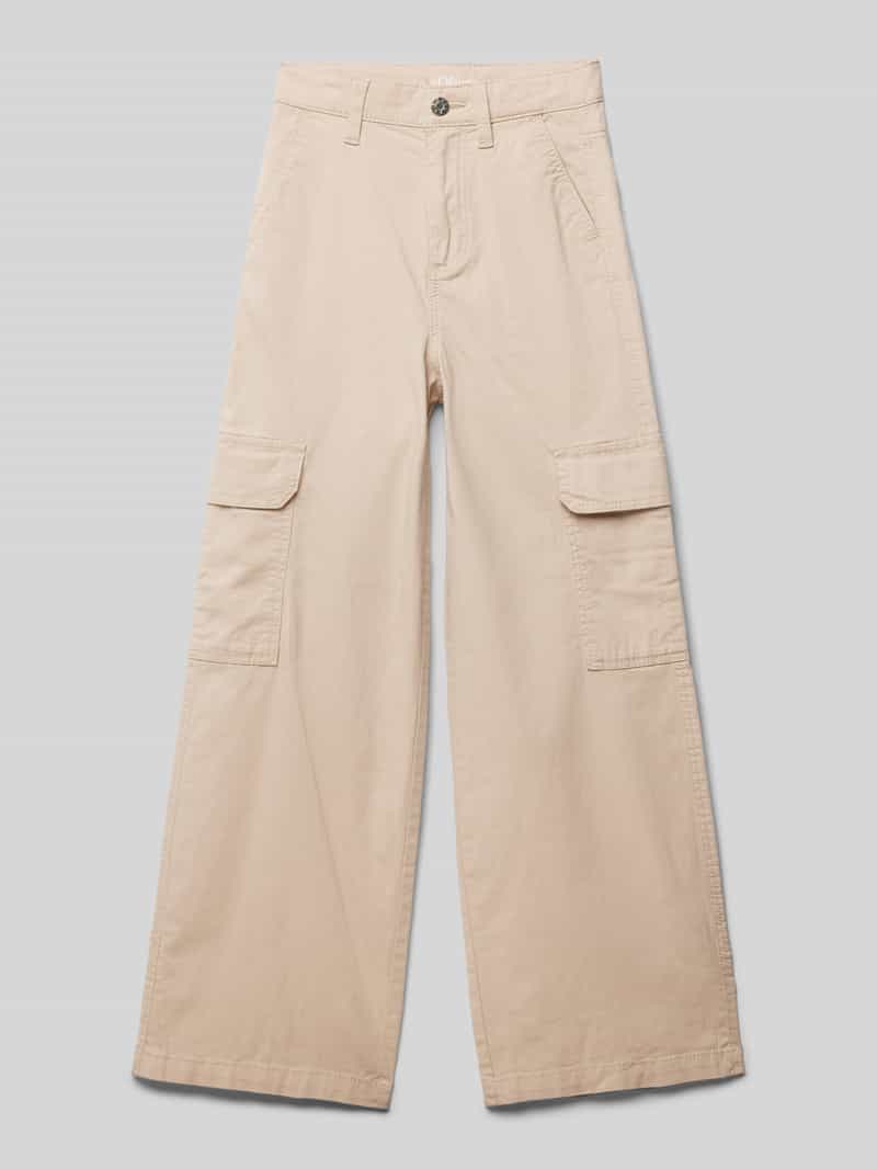 s.Oliver RED LABEL Cargobroek met steekzakken in effen design