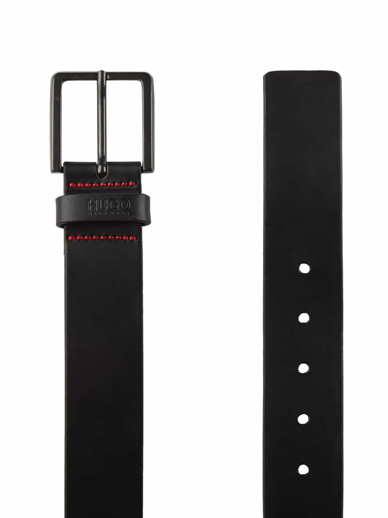 HUGO Leren riem model 'Gionio'