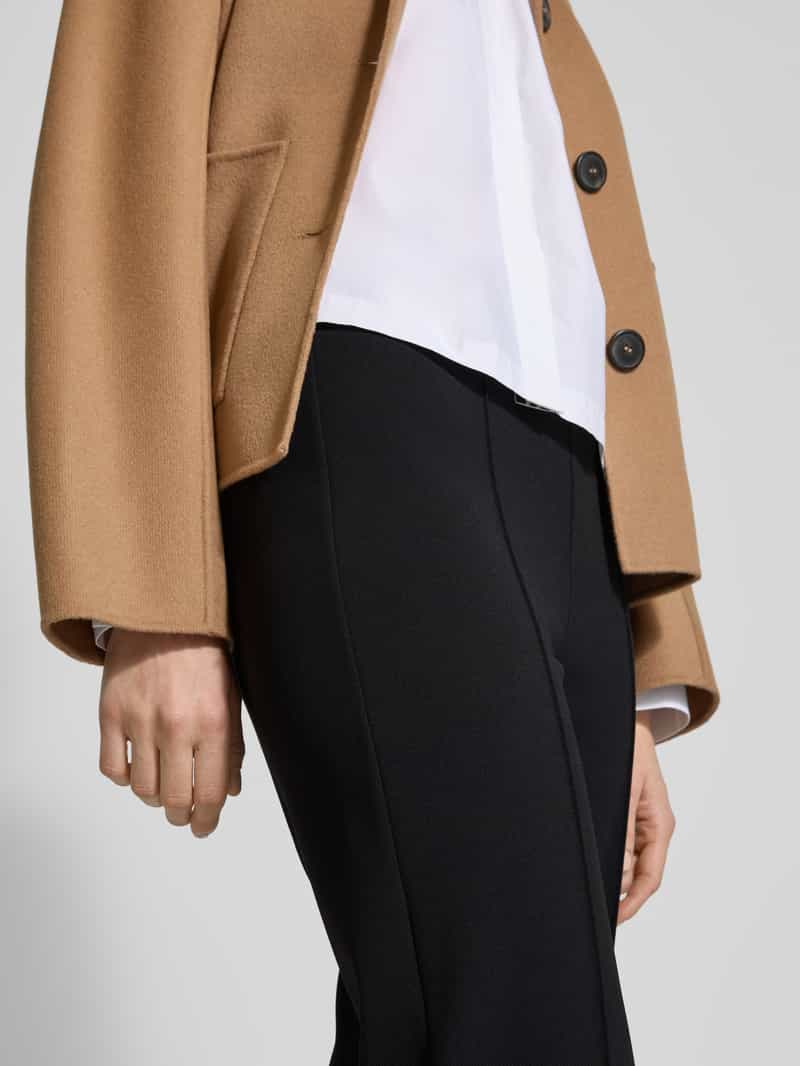 comma Regular fit stoffen broek met vaste persplooien