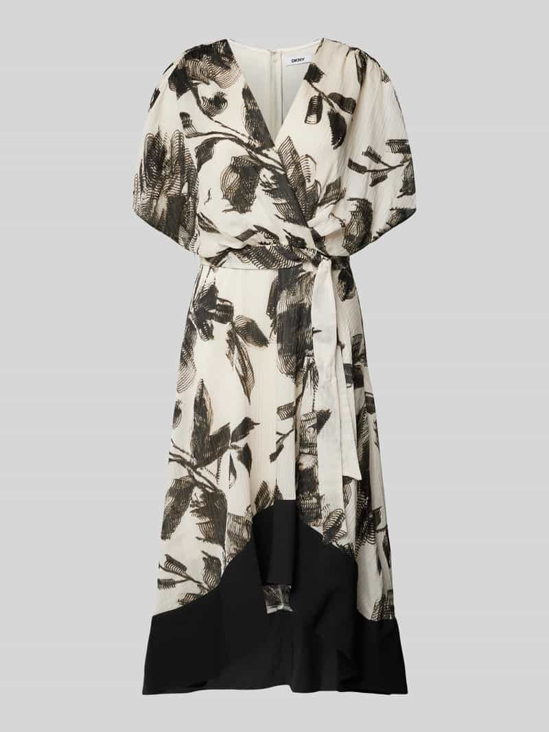 DKNY Midi-jurk in wikkellook