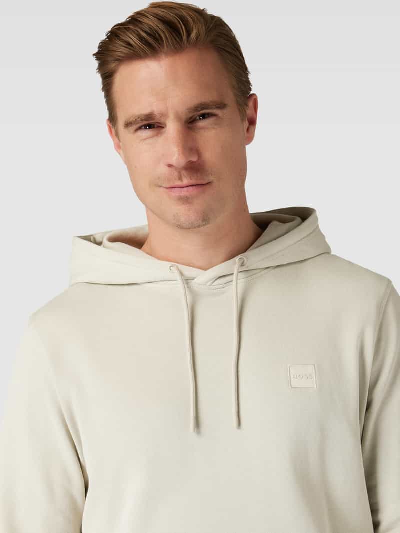 Boss Orange Hoodie met labeldetail model 'Wetalk'