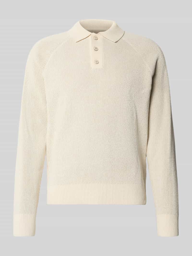 Gebreide pullover met polokraag