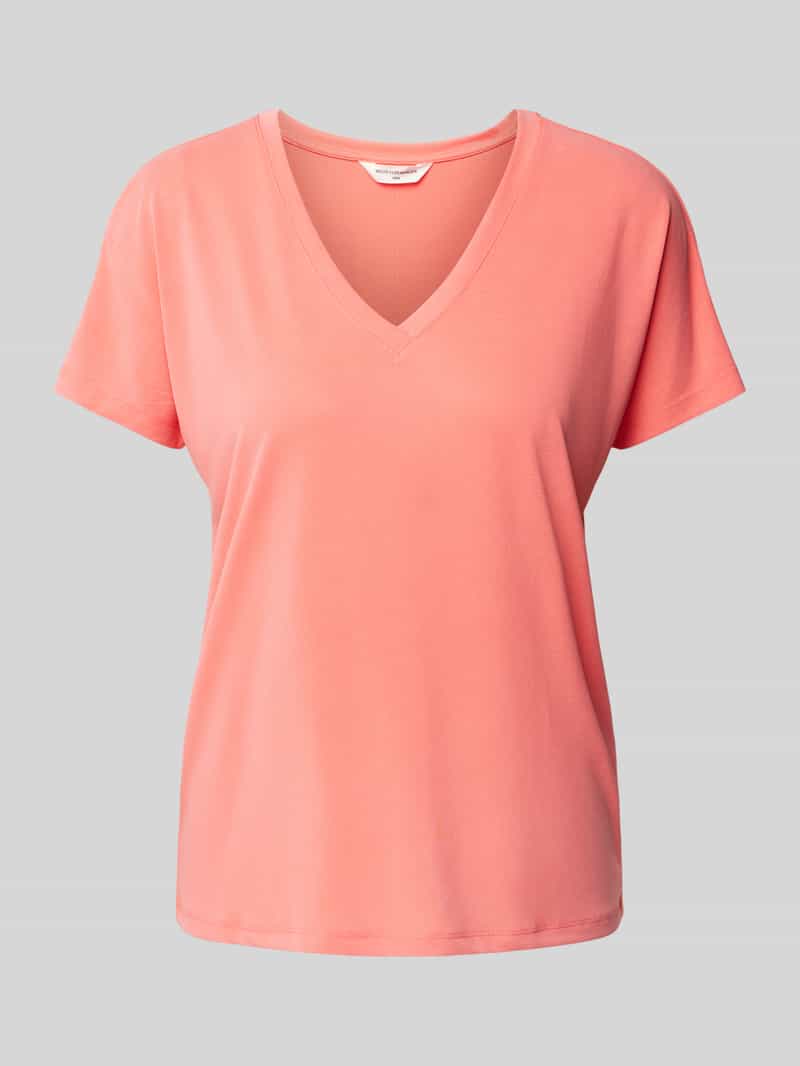 MSCH Copenhagen T-shirt met V-hals model 'Fenya'