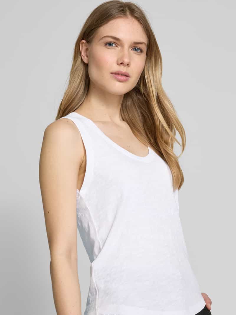 Marc O'Polo Regular fit tanktop van katoenen slubjersey
