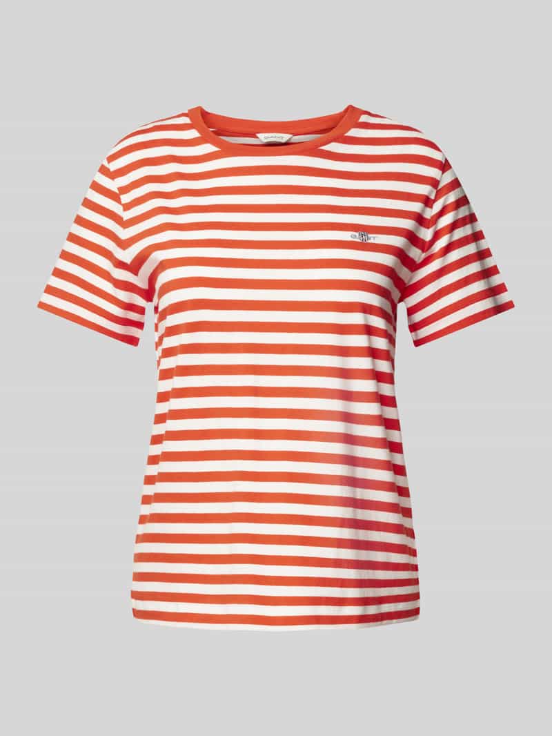 Gant T-shirt met labelstitching