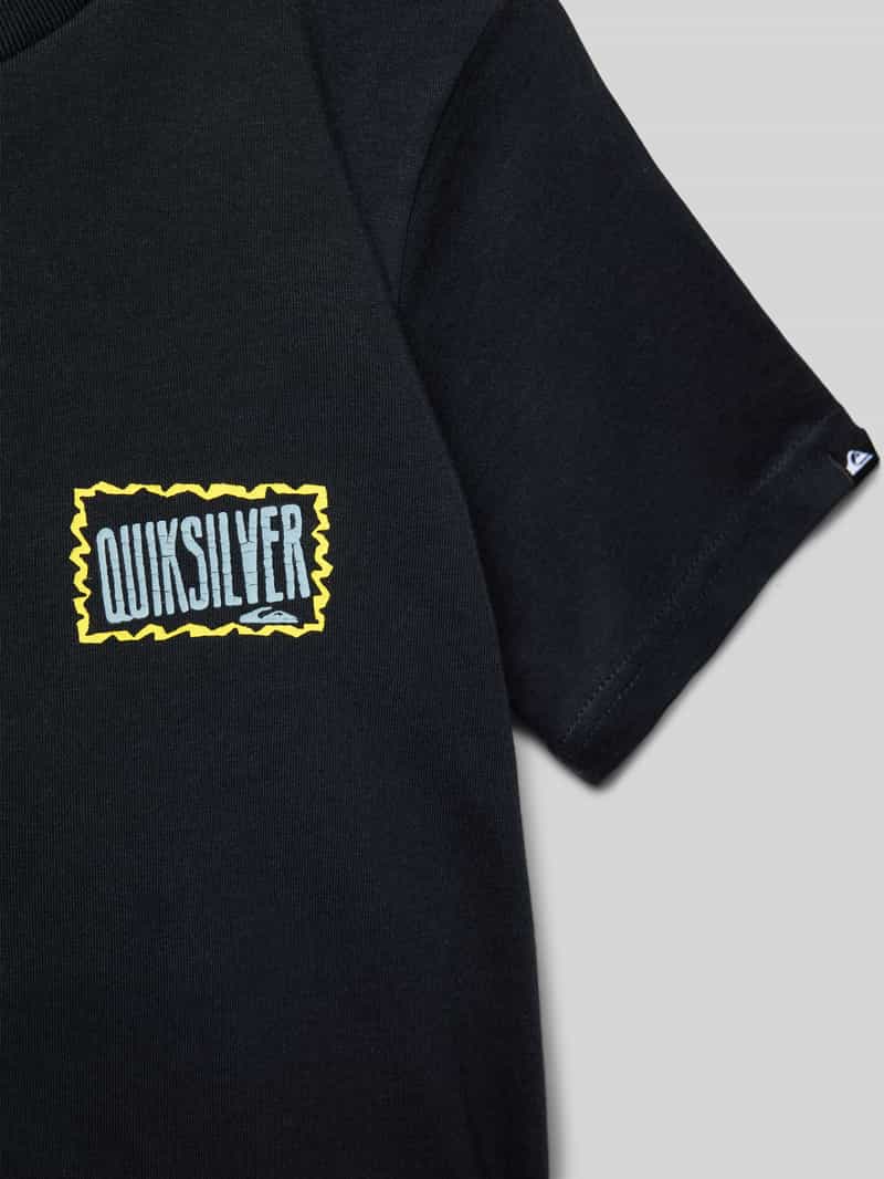 Quiksilver T-shirt met labelprint model 'GOTAM FOAM'